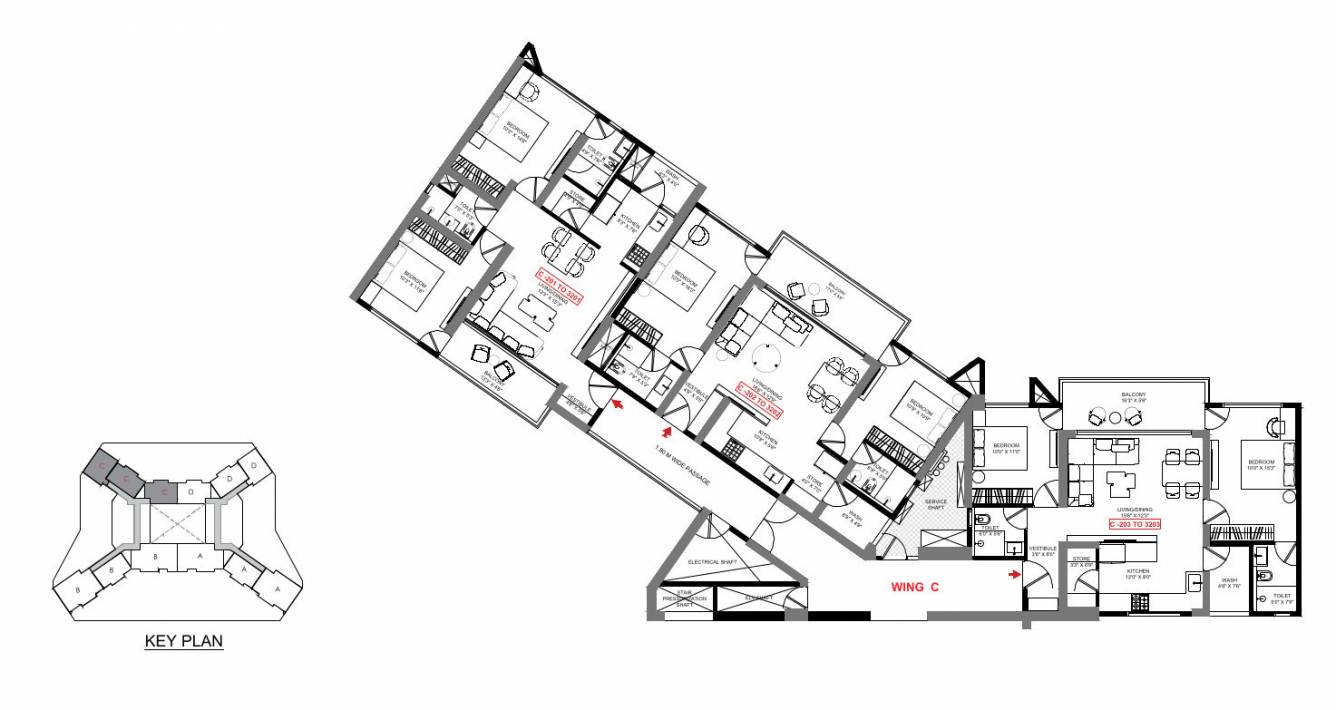 Shivalik Skyview Floor plan